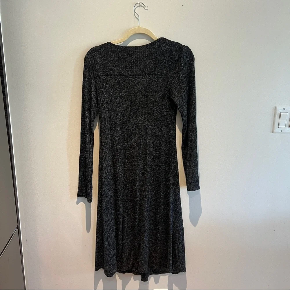Monteau Dark Gray Long Sleeve Dress - Picture 4 of 4